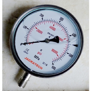 杰瑞特Y-150 600Mpa不銹鋼耐震高壓壓力表